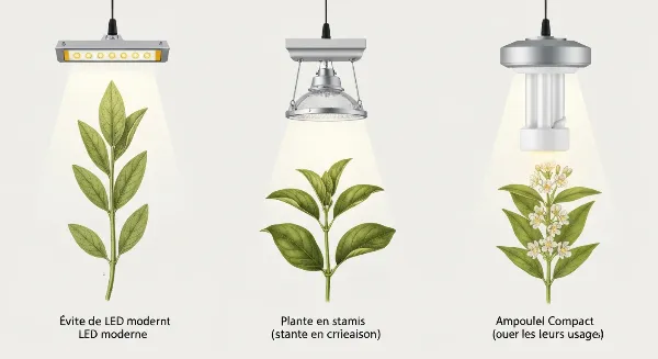 Comparaison de lampes horticoles LED, HID et CFL pour différents usages de culture