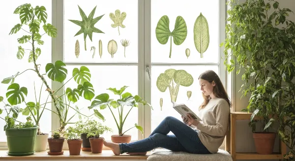 Chambre avec plantes d'intérieur vertes améliorant l'air sec et l'humidité ambiante
